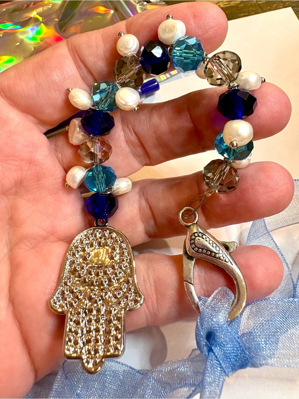 🌸Car Charm Rearview Mirror - Picture 10 of 11